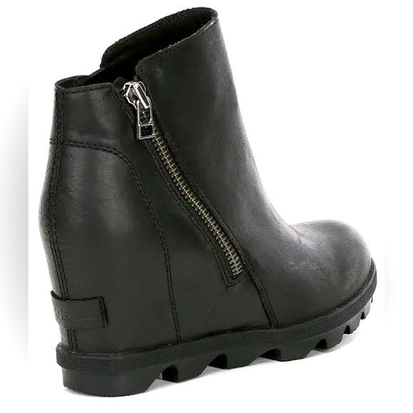 Sorel Women's Joan of Arctic Wedge II Zip, Black, size 9.5 - Picture 1 of 3